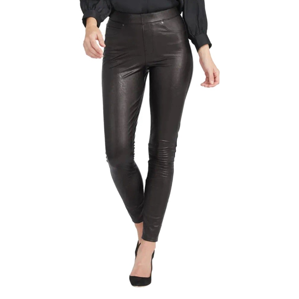 SPANX Like Leather Skinny Pants - Large